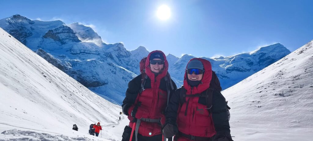 on the way to thorongla pass, this photo is taken from near tea shop after high camp.