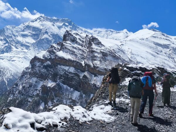 Trekking in Nepal.