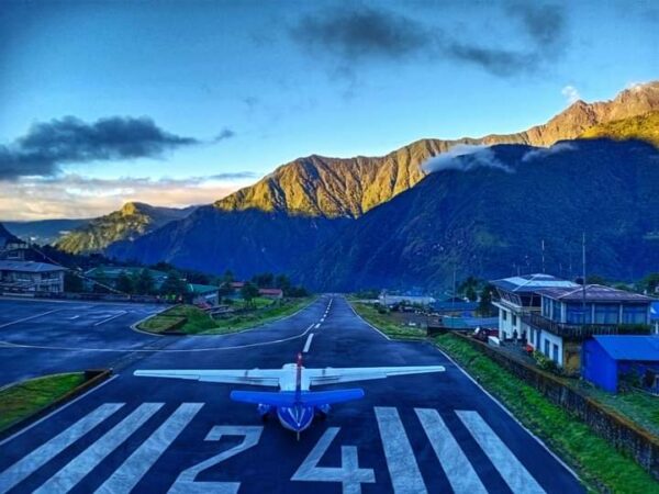 Flight to Lukla Airport, the starting point of Everest trekking adventures