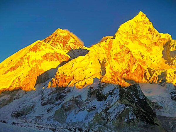 sunset view from kalapatthar