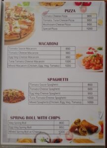 Lunch items